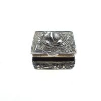 Vintage silver pill box