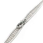 Image 10 of White gold bracelet with emerald and diamonds; 0.045 ct.