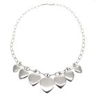 Image 1 of Silver anchor link necklace with hearts; ESPRIT