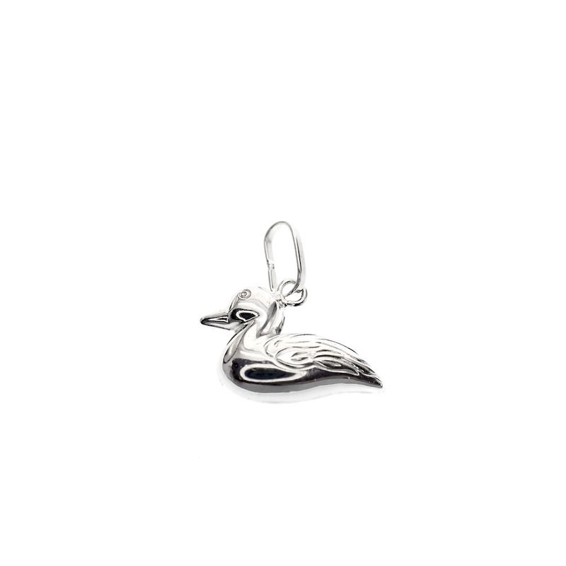 Image 1 of Silver charm; Duck