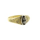 Image 4 of Two-tone gold ring with diamond; 0.03 ct.