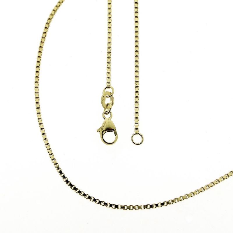 Image 1 of 9 carat thin Venetian link chain | 50 cm