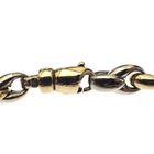 Image 3 of Two-tone gold anchor link bracelet