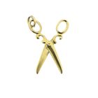 Image 3 of Gold pendant of scissors