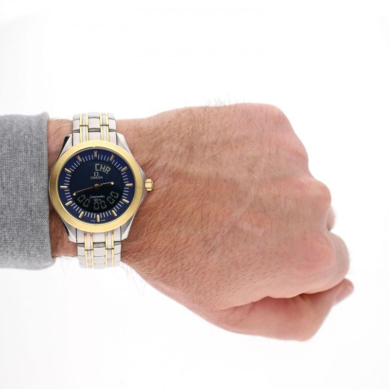 Image 14 of Omega Seamaster 120m Multifunction; 18 ct. Gold and Steel; Men's Watch