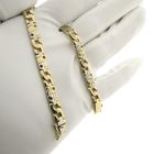 Image 9 of Two-tone gold magnum fantasy link bracelet | 21.5 cm