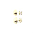 Image 4 of Gold stud earrings with large round button