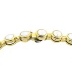 Image 7 of Two-tone gold tennis necklace with diamonds