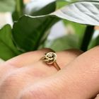 Image 2 of Golden fantasy ring with diamond | 0.01 ct.