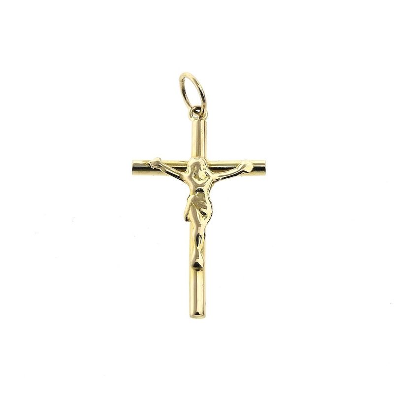 Image 1 of Gold pendant of a cross with corpus