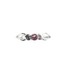 Image 3 of Silver ring with pink zirconia stone