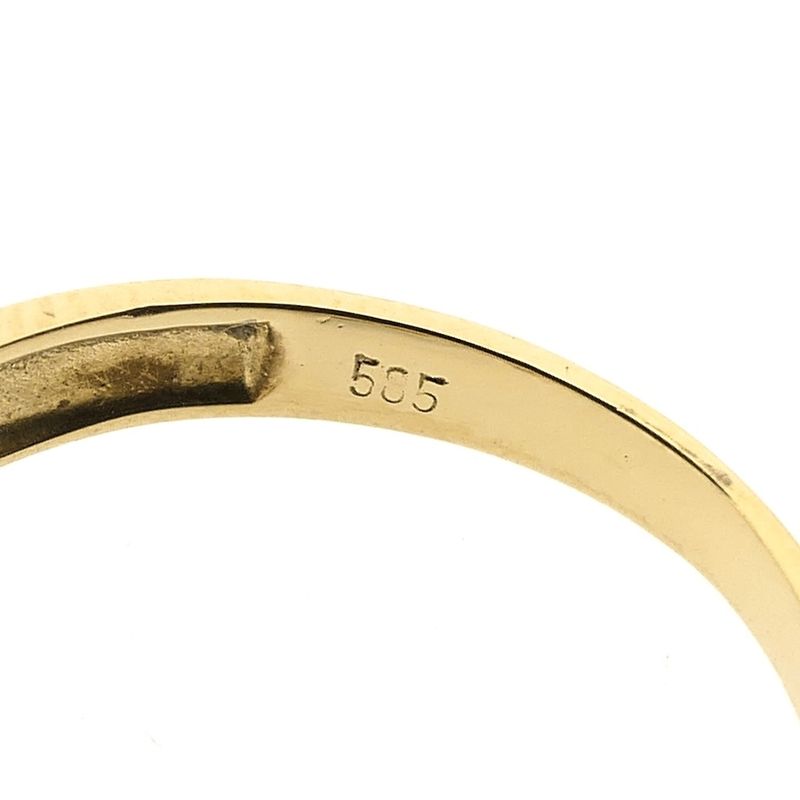 Image 7 of Gold ring with zirconia