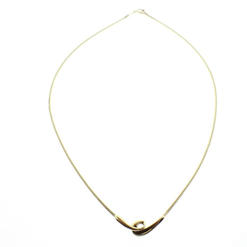 Image 6 of Gold necklace with fixed pendant | 42 cm