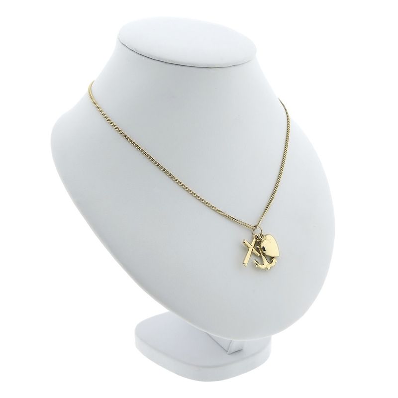 Image 4 of Gold pendant; Faith, hope, and love