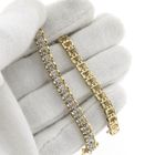 Image 8 of 10 crt. Tennis bracelet with diamond; 2.10 ct. | 18.5 cm