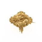 Image 1 of Gold brooch of a hat bell | Filigree technique