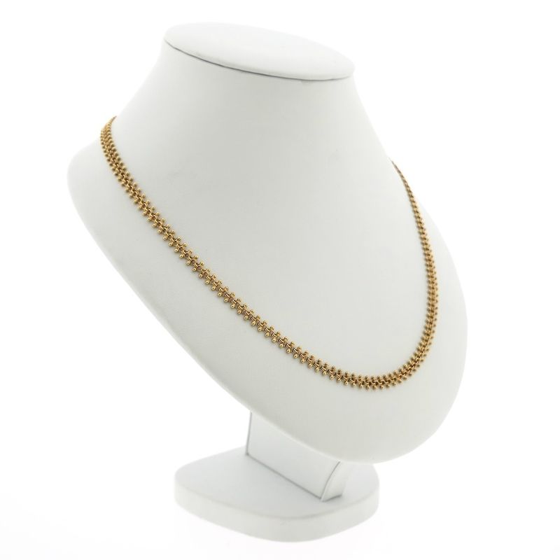 Image 3 of Gold gallery wire link chain | 46.5 cm