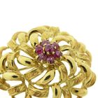 Image 5 of Antique gold brooch with ruby