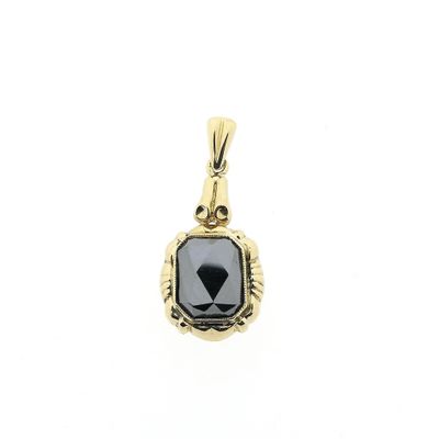 Image 1 of Gold pendant with hematite