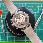 Afbeelding 11 van Cartier Pasha Chronograph 1050 / W31004H3; Unisex Horloge