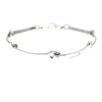 Silver smooth link bracelet; 19 cm | ESPRIT