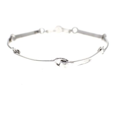 Image 1 of Silver smooth link bracelet; 19 cm | ESPRIT