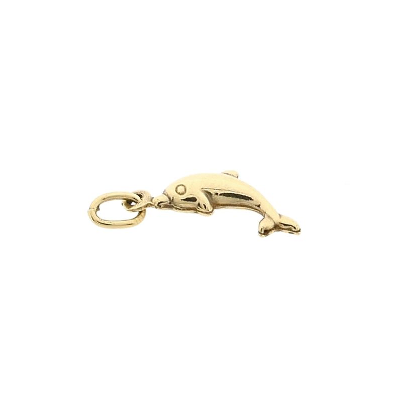 Afbeelding 5 van Gouden hanger van een dolfijn