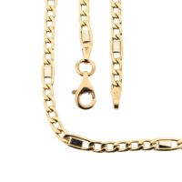 Two-tone gold fantasy link necklace