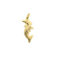 Double Dolphin Pendant; 9 Carat