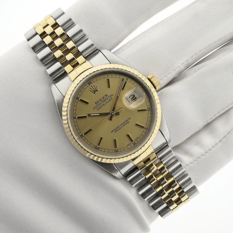 Image 10 of Rolex Datejust 36mm 16233; Automatic gold/steel watch