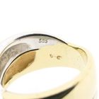 Afbeelding 5 van Bicolor gouden crossover ring