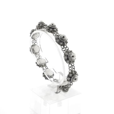 Image 1 of Vintage silver bracelet with Zeeland buttons | 18.5 cm