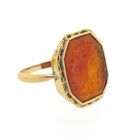 Image 3 of Vintage gold ring with carnelian | Family crests