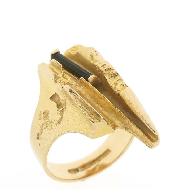 Image 5 of Golden Lapponia ring; Tourmaline river