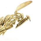Image 8 of Vintage gold fantasy brooch with diamond 0.21 ct.
