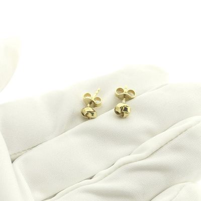 Image 2 of Gold stud earrings | knot