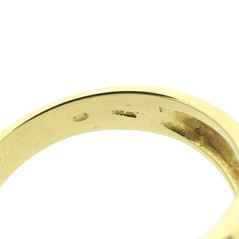 Image 5 of Gold ring with diamond; 0.25 ct.