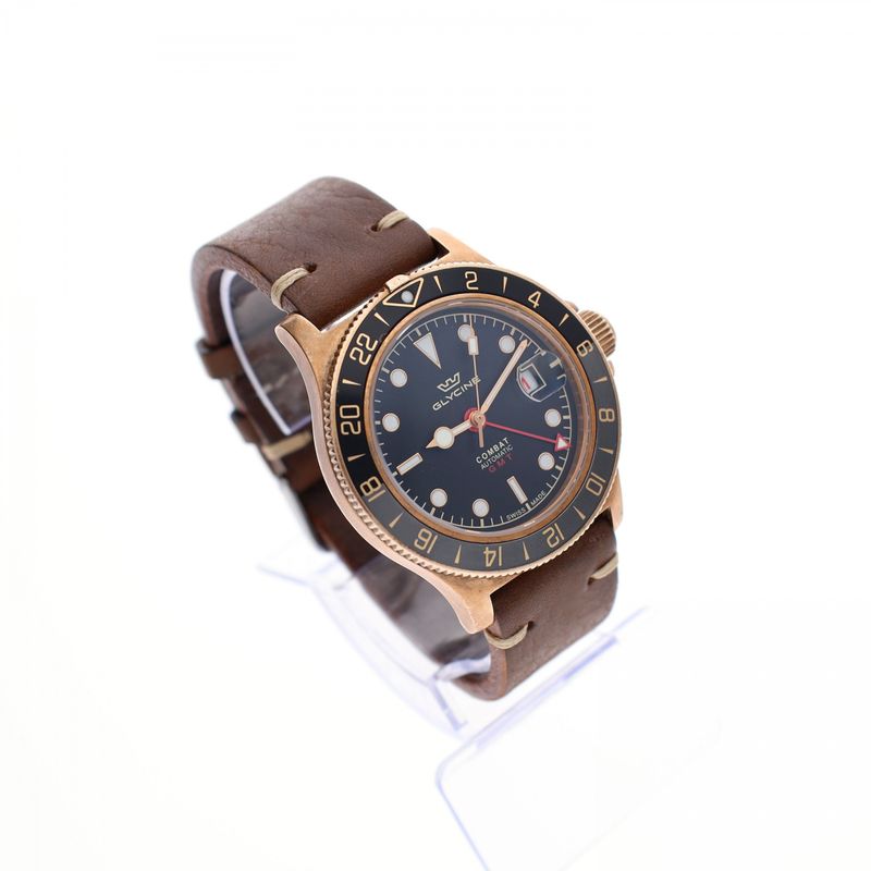 Image 8 of Glycine Combat GMT; Bronze; Automatic men's watch