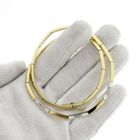 Image 8 of Two-tone gold necklace with diamond; 0.09 ct.