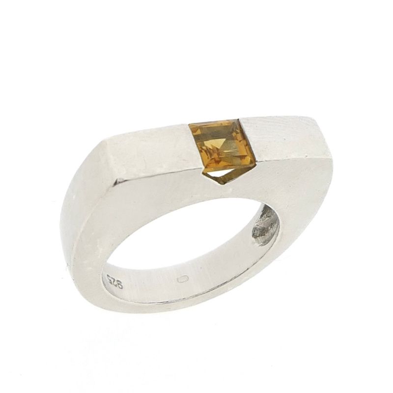 Image 1 of Silver ring with citrine