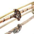 Image 2 of Antique rose gold brooch with diamond