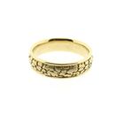 Image 3 of Men's Yellow Gold Nugget Pink Ring