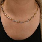 Image 10 of Bicolor Gold Fantasy Link Necklace