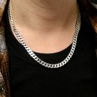 Image 10 of Sturdy Silver Gourmet Chain Necklace