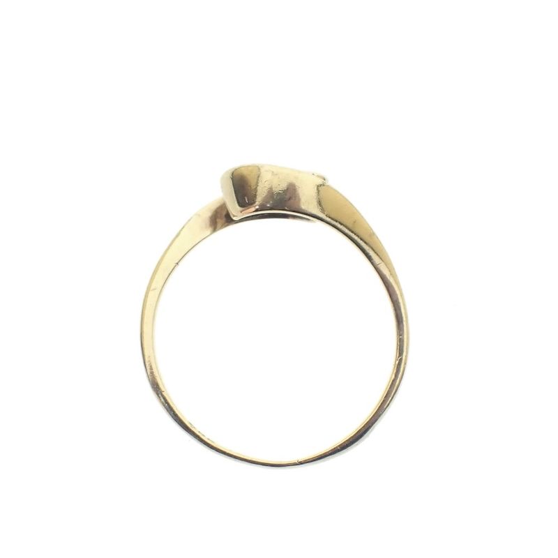 Image 4 of Gold ring with diamond; 0.025 ct. | Toi et moi