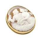 Image 4 of Antique gold brooch with cameo