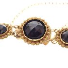Image 3 of Antique gold boat bracelet with garnet