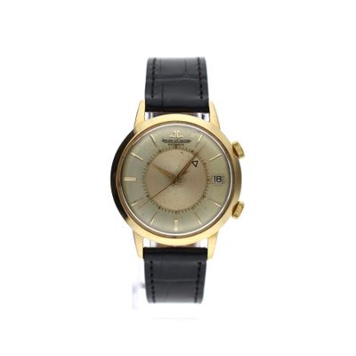 Afbeelding 1 van Jaeger LeCoultre Memovox Ref. 855; Vintage 18k. Gouden Heren Horloge