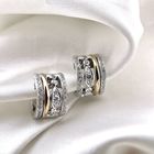 Image 6 of Two-tone gold AL CORO earrings with 0.50 ct. diamonds.