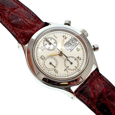 Image 2 of Hamilton Field; Vintage men's watch with chronograph